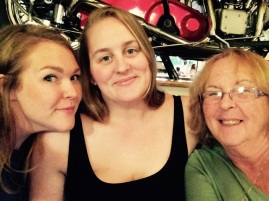 Alice, Erin, and Mum. Family twinning!